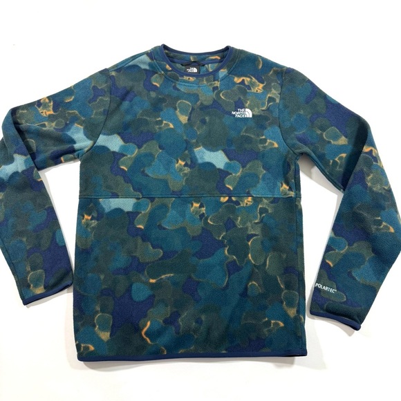 The North Face Polartec Fleece Sweatshirt Camouflage Print - Picture 1 of 9
